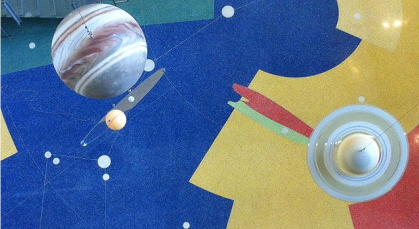 CCIS planets in the west atrium
